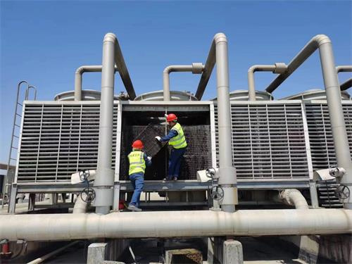 開式冷卻塔點滴式<font color='red'>填料</font>的制作過程(開式逆流冷卻塔)